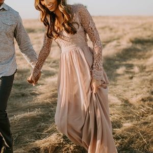 Lulus Awaken My Love Maxi Dress in Dusty Lavender